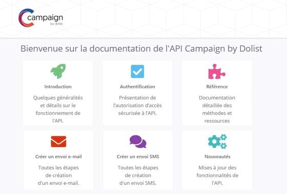 Centraliser données pilotage API Campaign
